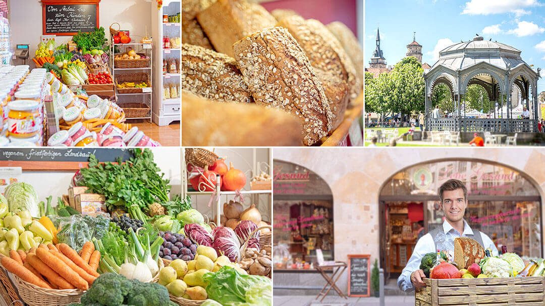 Ihr Lieferservice von Lebe Gesund in vielen süddeutschen Städten – frische und köstliche Lebensmittel: Gemüse aus eigenem Anbau, Brot aus der Steinmühle, leckere Feinkost und vieles mehr!